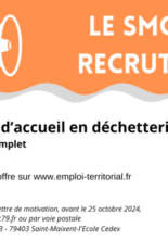 OFFRE D’EMPLOI : agent d’accueil en déchetterie