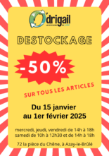 Tout à -50% à la recyclerie O’drigail, du 15/01 au 01/02